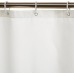 Bathroom Shower Curtain, Water Resistant Fabric with Grommets & Hooks, Machine Washable, 72"x72", White