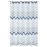 Bathroom Shower Curtain, Water Resistant Fabric with Grommets & Hooks, Machine Washable, 72"x72" , Blue Ombre Chevron