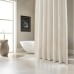 Modern Waffle Shower Curtain 71 Inches Long with 12 Hooks (1 Panel), Machine Washable Shower Curtains for Bathroom, 70W x 71