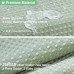 Sage Green Shower Curtain - Waffle Textured Heavy Duty Thick Fabric Shower Curtains for Bathroom Set with 12 Plastic Hooks