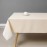Beige Rectangle Tablecloth Wrinkle Resistant Washable Fabric Table Cloth for Dining,Kitchen, Parties Weddings and Outdoor