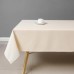 Beige Rectangle Tablecloth Wrinkle Resistant Washable Fabric Table Cloth for Dining,Kitchen, Parties Weddings and Outdoor