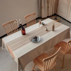 Tablecloths, 55 x 86 Inch Waterproof Table Cloth, Linens Wrinkle Free Anti-Fading, Rustic Table Cover Decoration for Kitchen