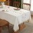 Cotton Linen Waterproof Tablecloth Kitchen Rectangle Table Cloth Coffee Wrinkle Free Table Cover, 55x86 Inch