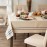 French Stripe Tabletop Collection Farmhouse Style Dining Table Linen Tablecloth, 60x104