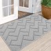 Indoor Doormat,Front Back Door Mat Rubber Backing Non Slip Door Mats 24"x35" Absorbent Resist Dirt Entrance Doormat