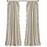 Ruffle Window Curtain Panel Set, Pair, 54" W x 84" L,  - Flowy Curtain Set - Romantic Ruffle Curtains