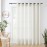 Natural Sliding Door Curtain 84" Sheer Linen Curtains 1 Panel