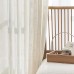 Natural Sliding Door Curtain 84" Sheer Linen Curtains 1 Panel